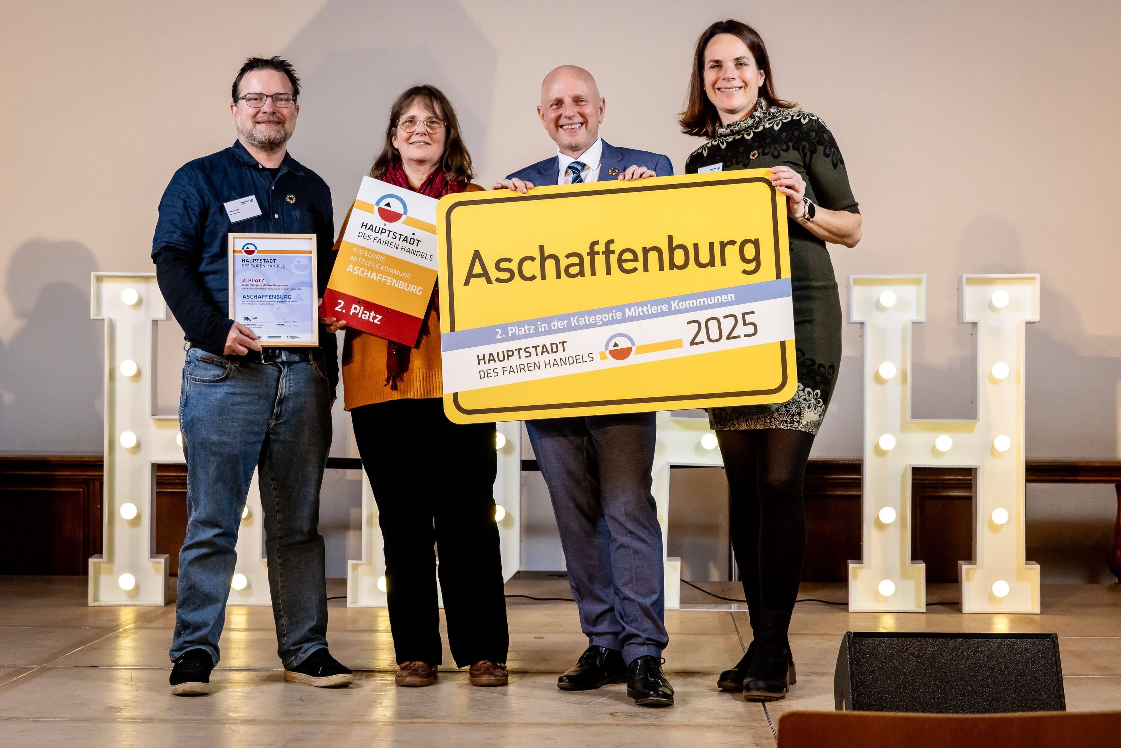 Aschaffenburg glänzt als faire Stadt