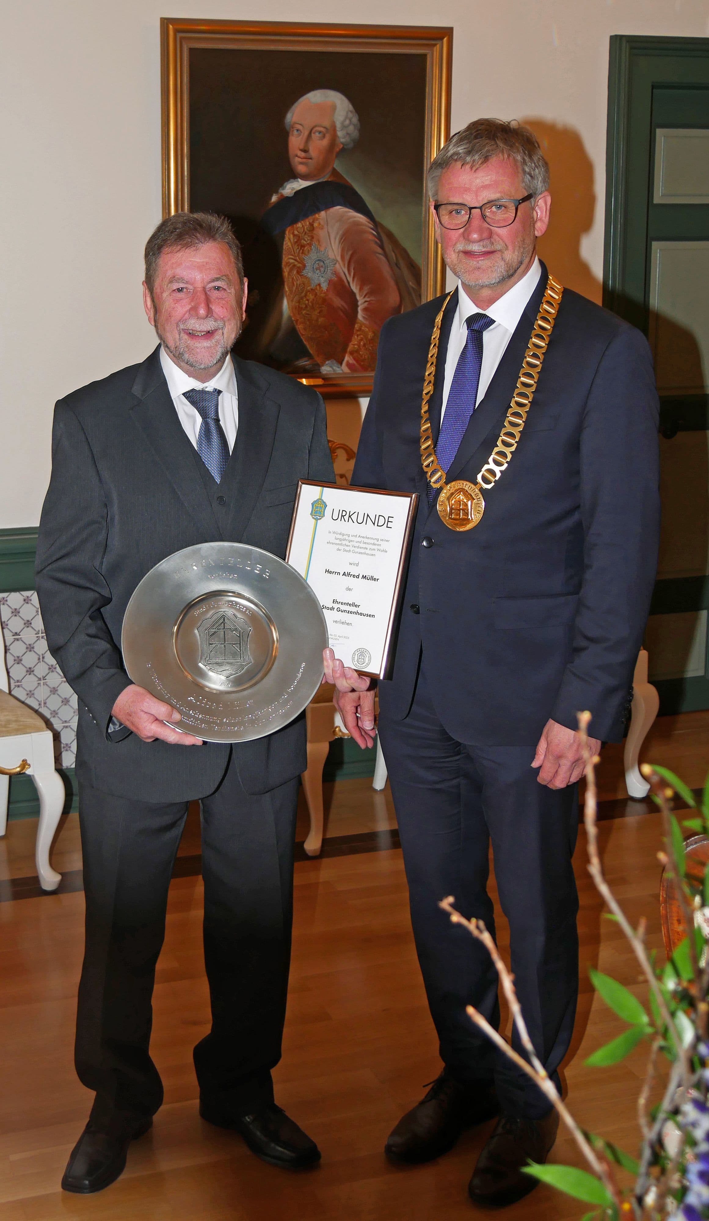 Auszeichnung für Alfred Müller in Gunzenhausen