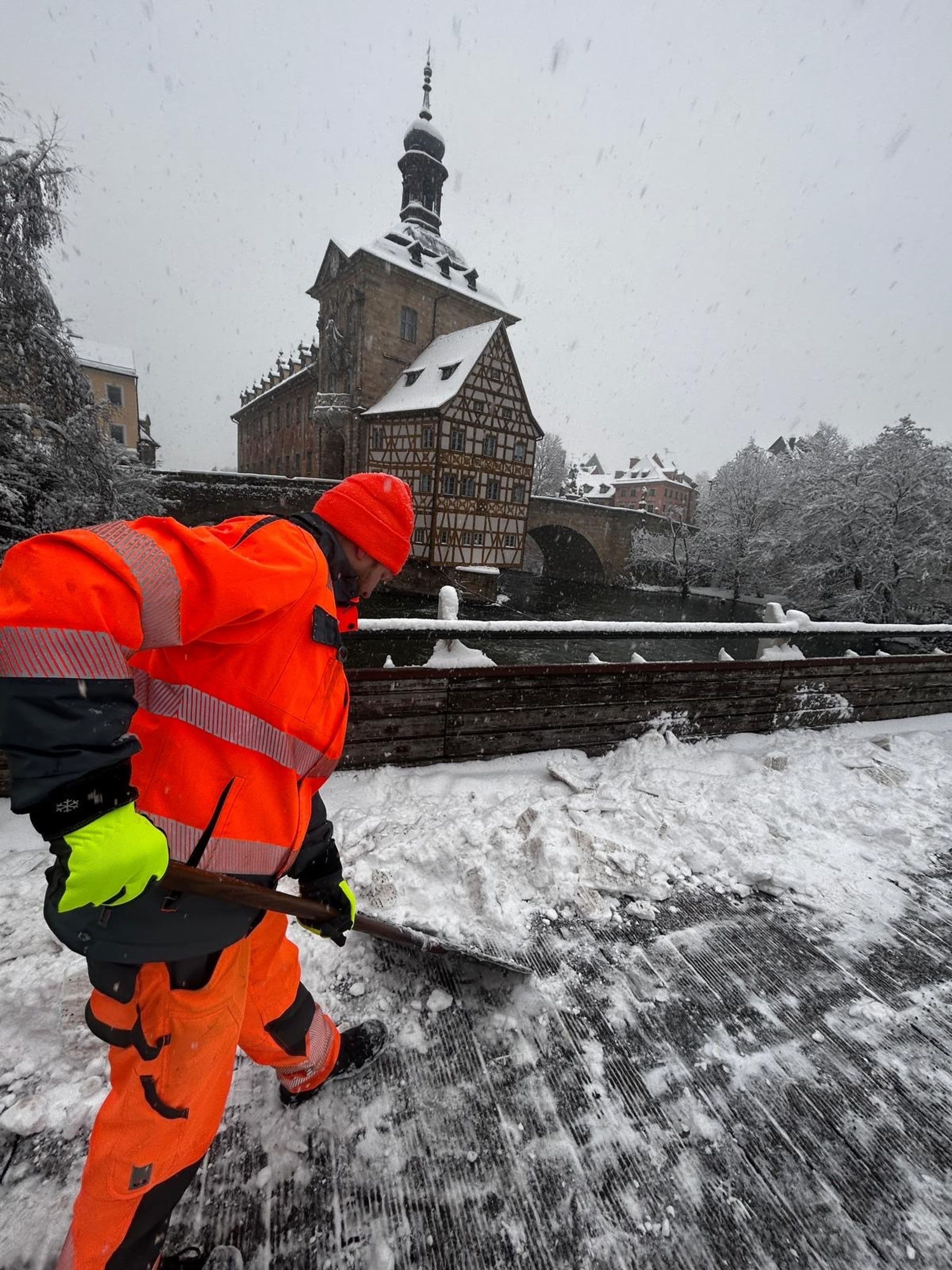 Bamberg im Schneechaos