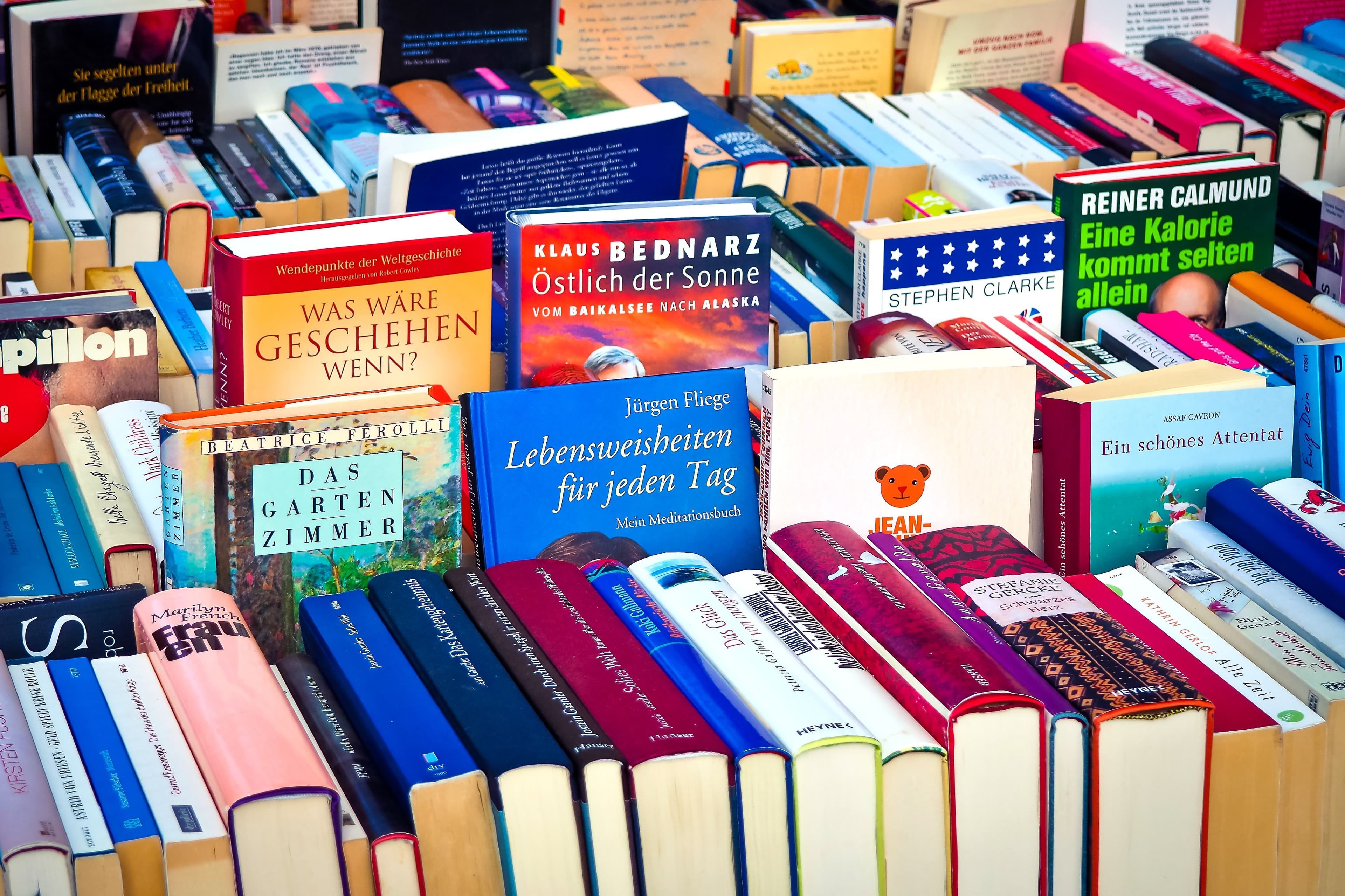 Bücherflohmarkt in Landshut am 24. Mai