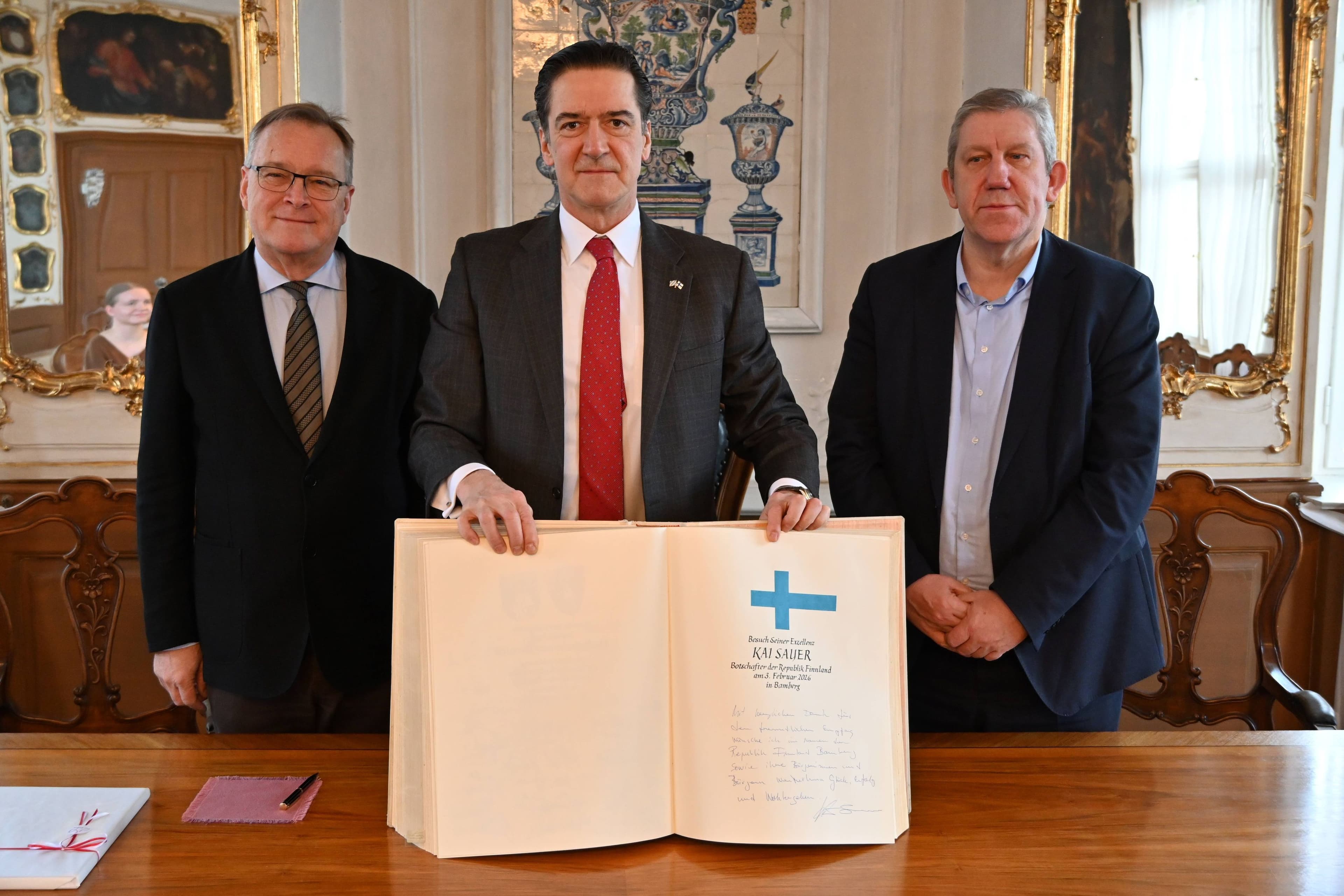 Finnischer Botschafter besucht Bamberg