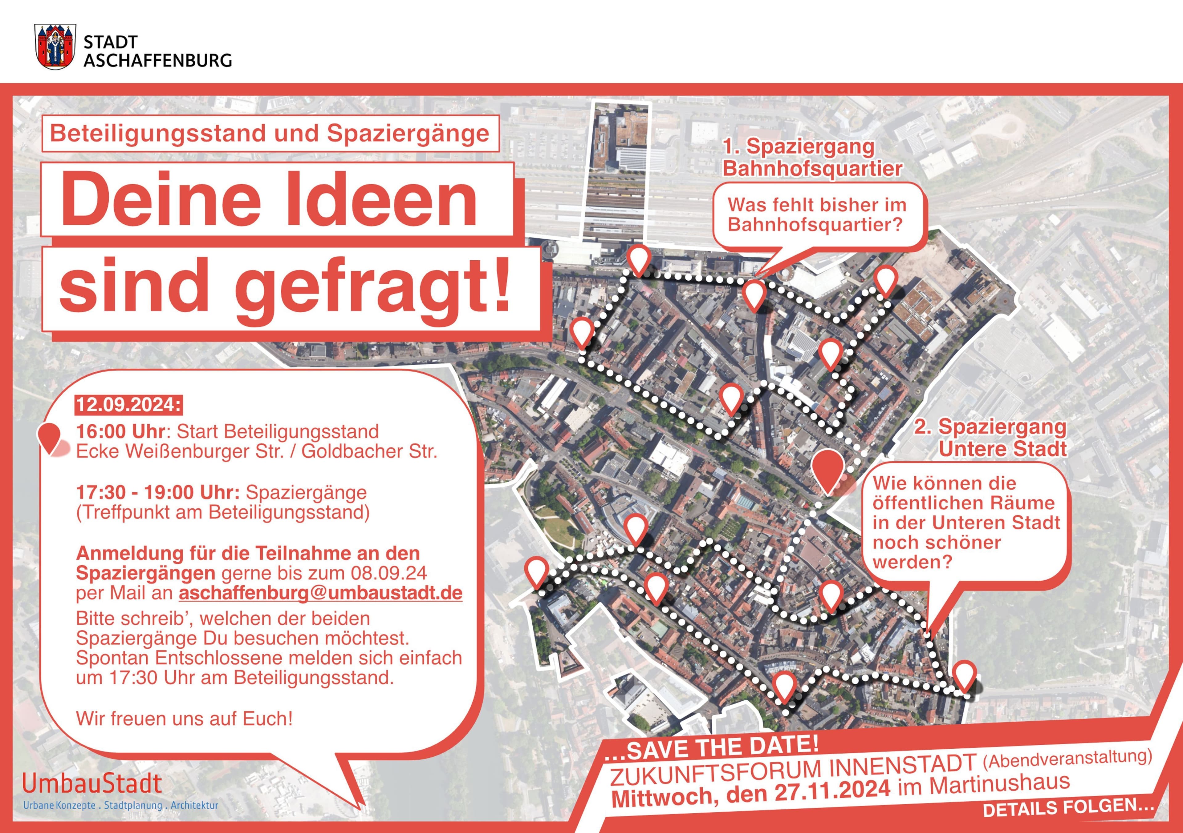 Gestalte die Zukunft Aschaffenburgs: Deine Ideen sind gefragt!
