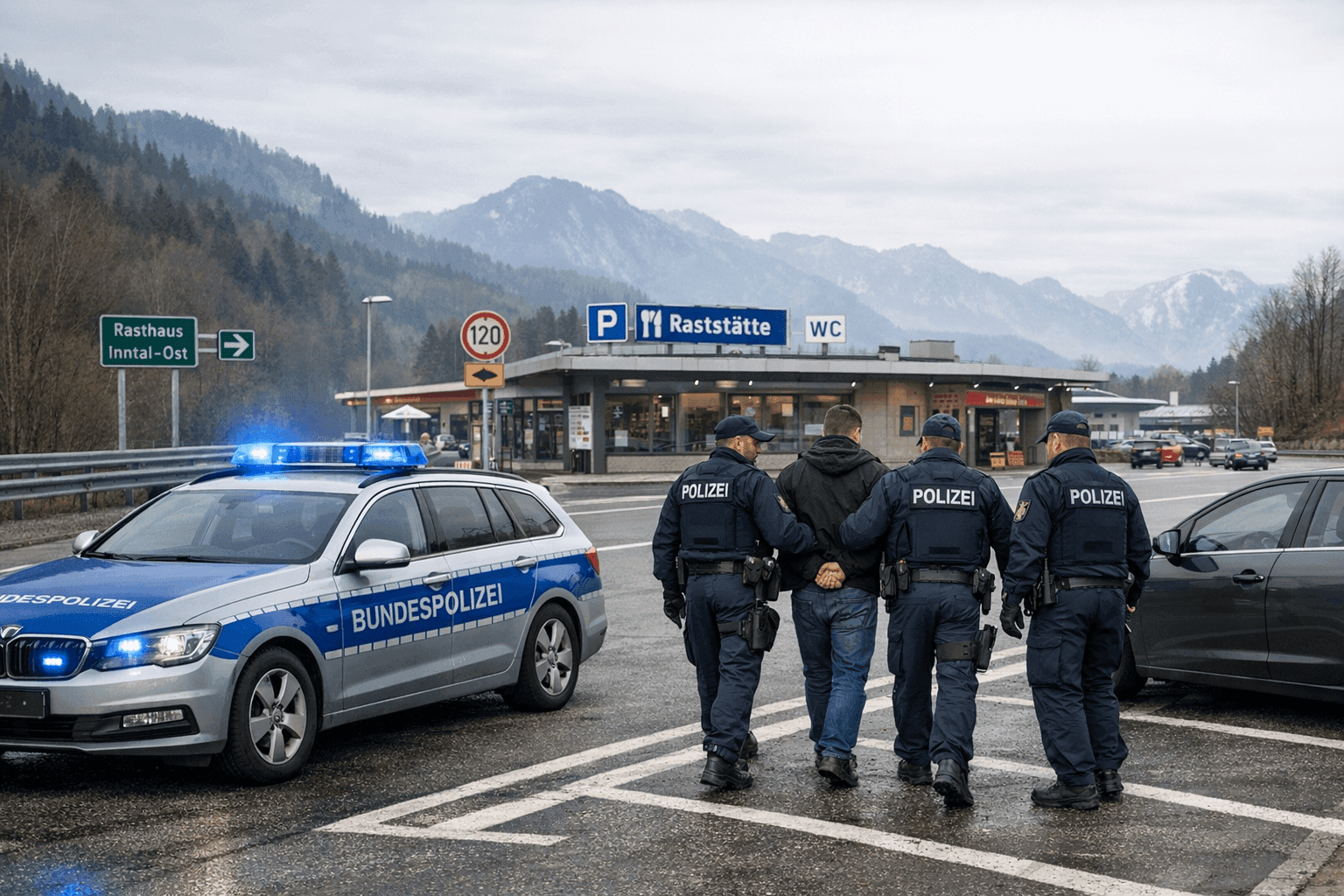 Gesuchter Fahrer an der A93 festgenommen