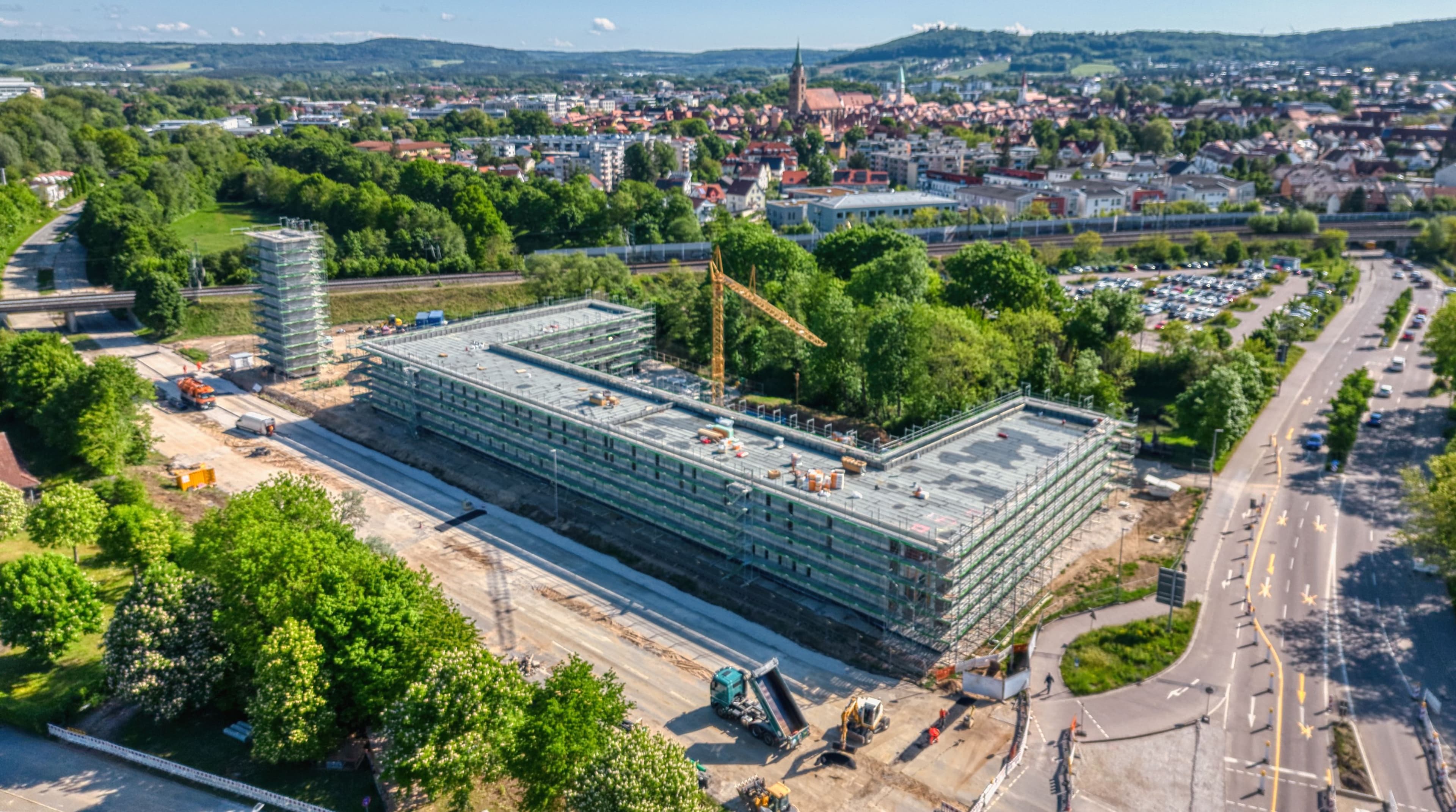 Neumarkt öffnet die Baustelle der neuen Feuerwache