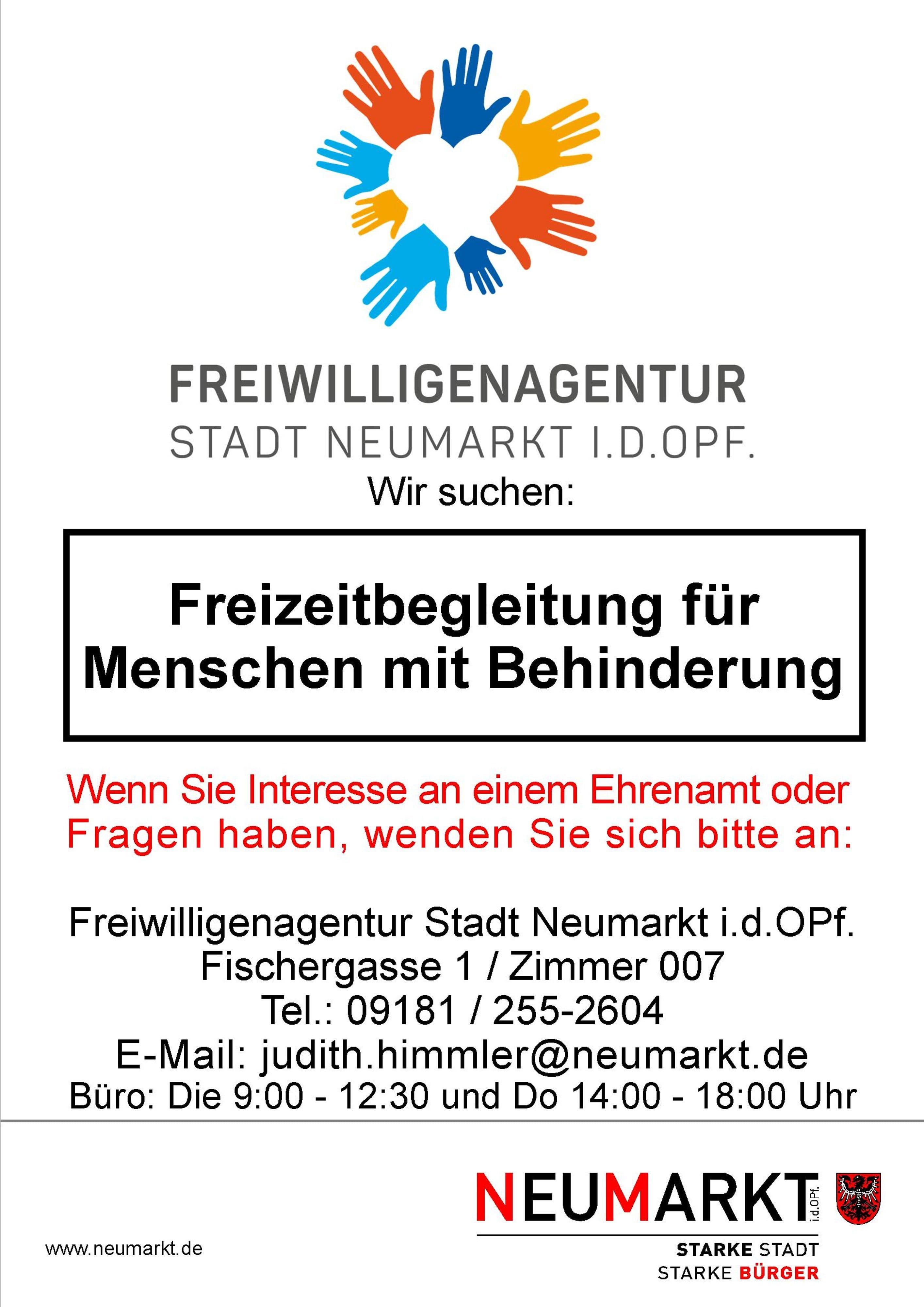 Neumarkt sucht Freizeitbegleiter