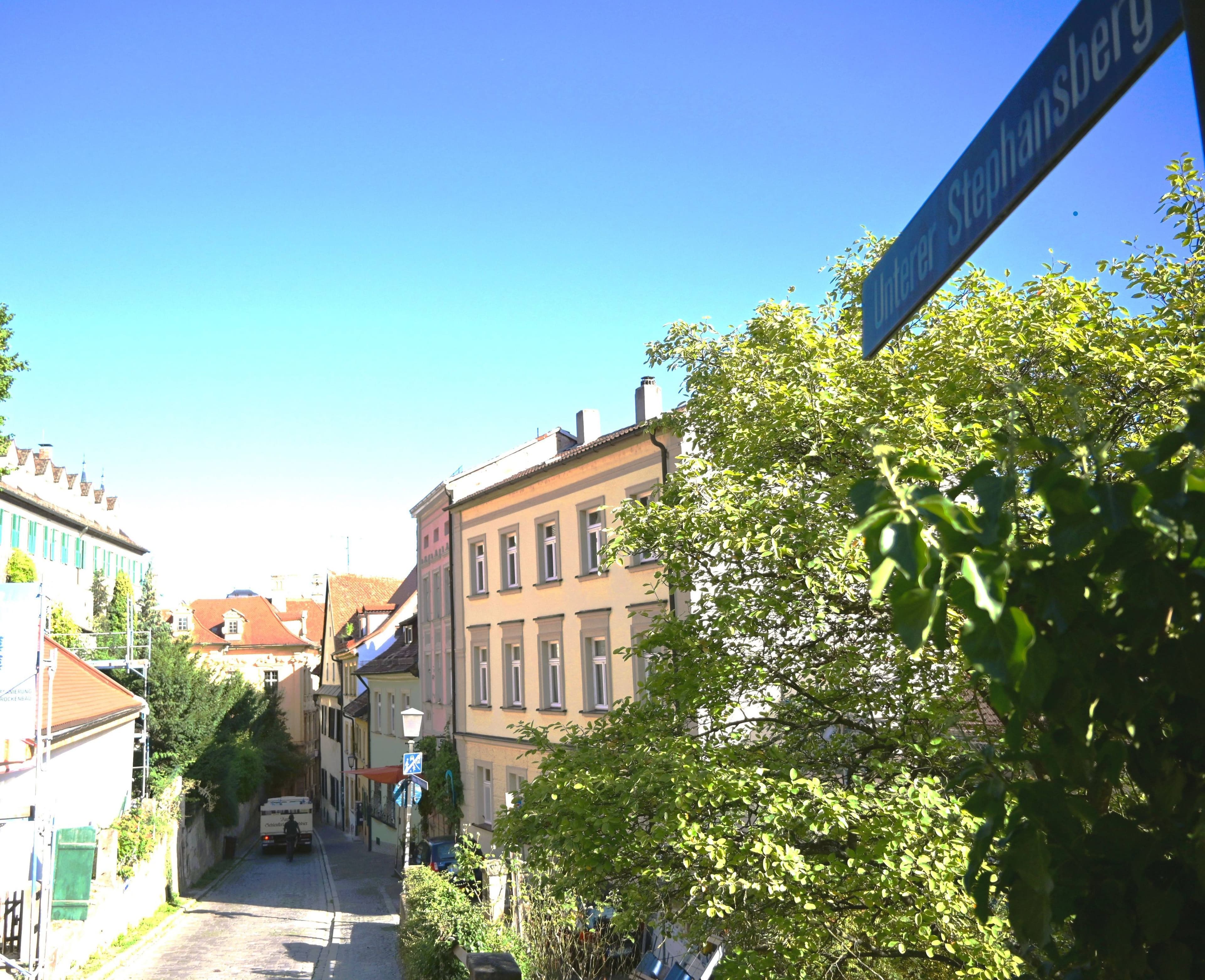 Straßensperrung am Unteren Stephansberg im September