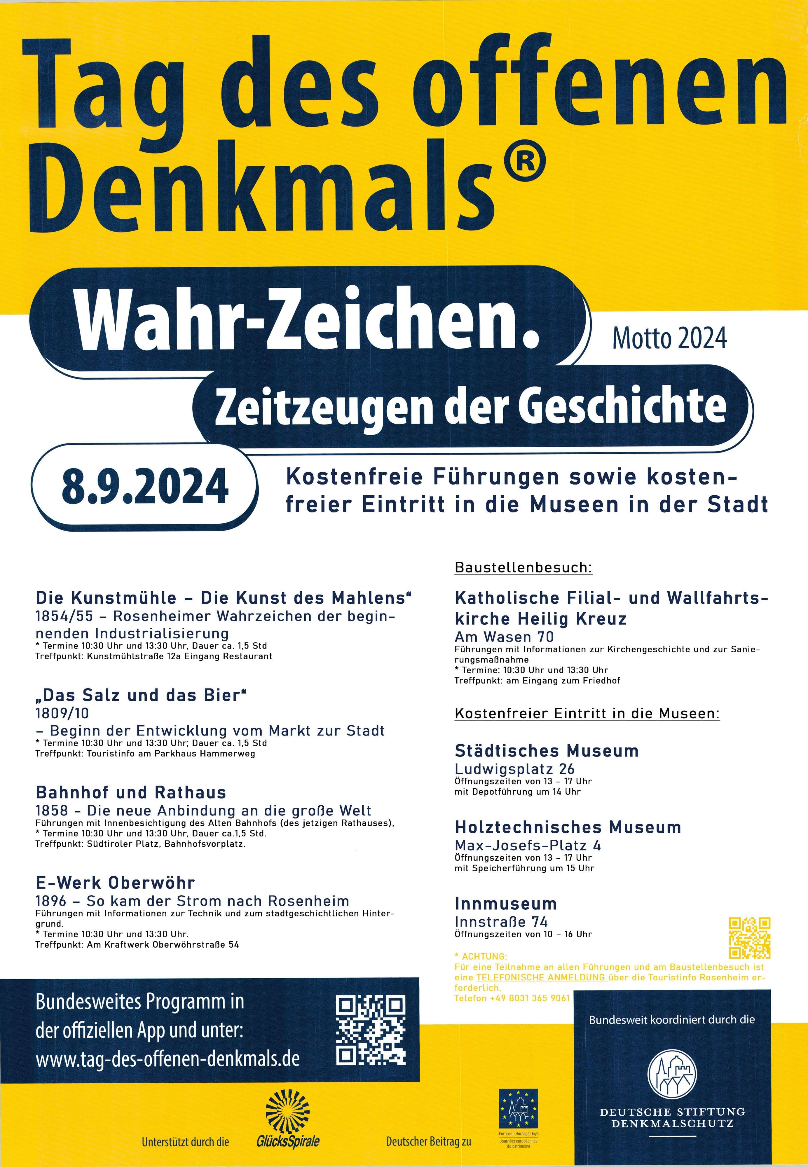 Tag des offenen Denkmals in Rosenheim: Entdecken Sie die Geschichte kostenlos