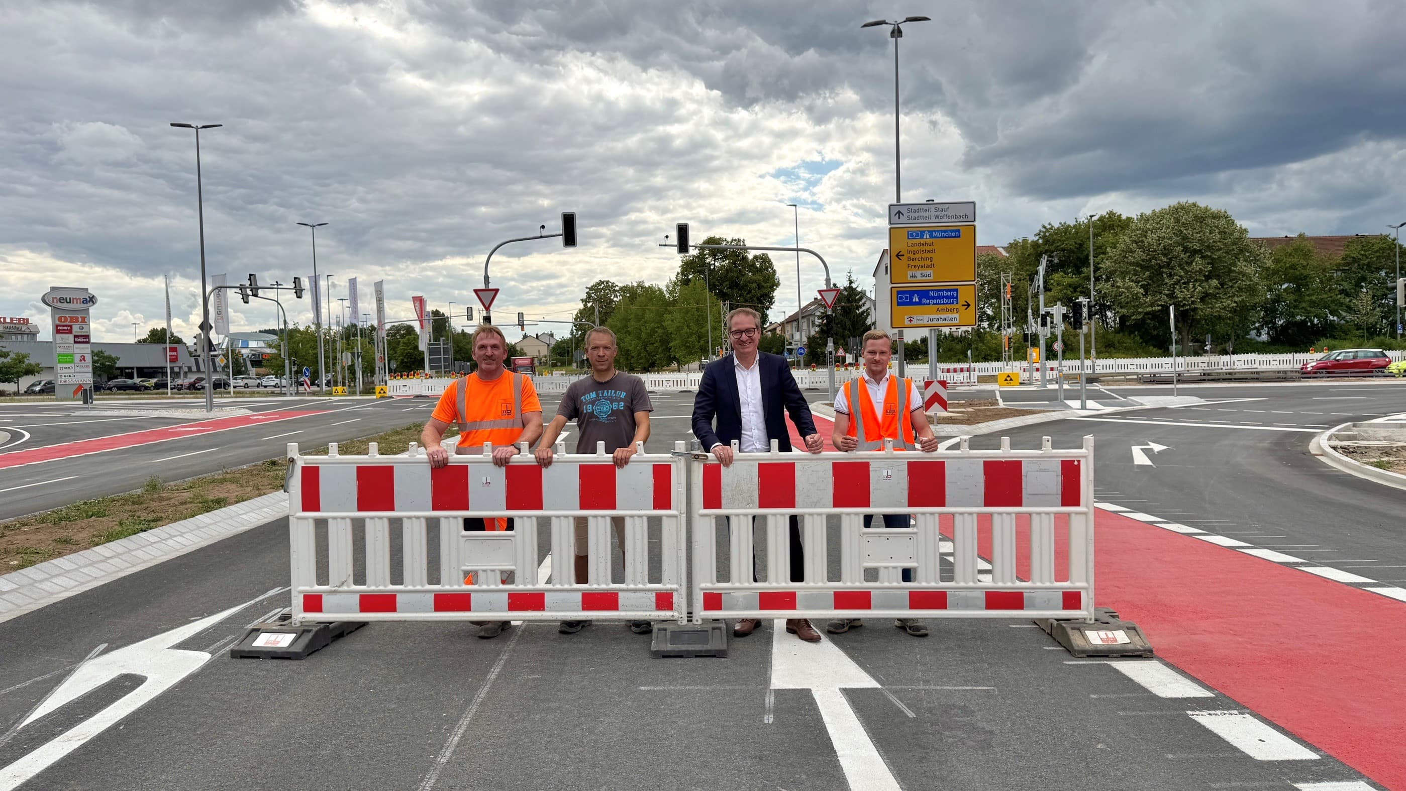 OBI-Kreuzung: Erneuerung am Kurt-Romstöck-Ring naht dem Abschluss