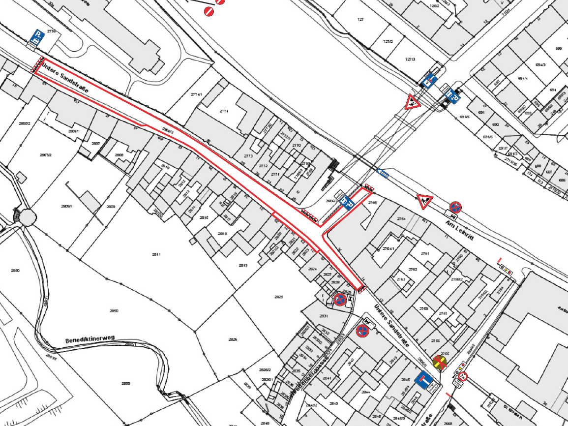 Umfassende Sanierung der Unteren Sandstraße an der Markusbrücke