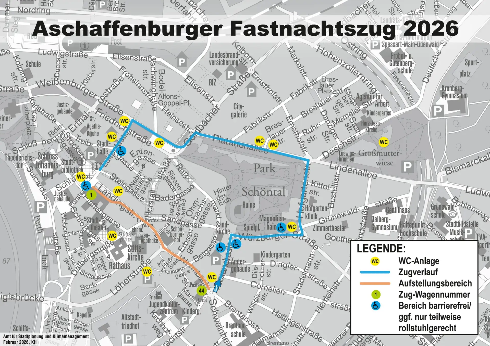 Aschaffenburg lädt zum barrierefreien Fastnachtszug