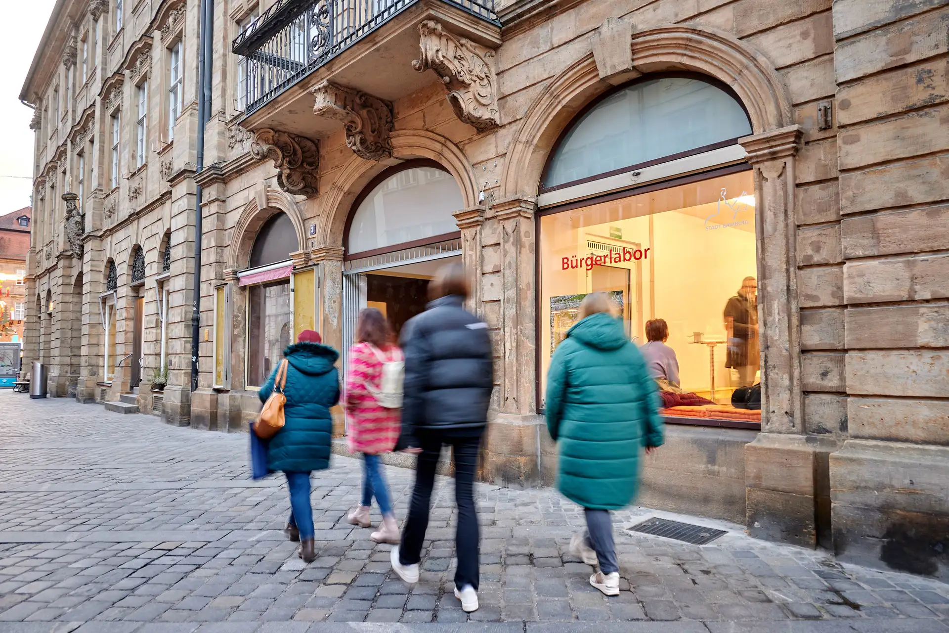 Im Bürgerlabor in der Hauptwachstraße geht es am Tag des offenen Denkmals um die NetzWERKE in der Stadt Bamberg.