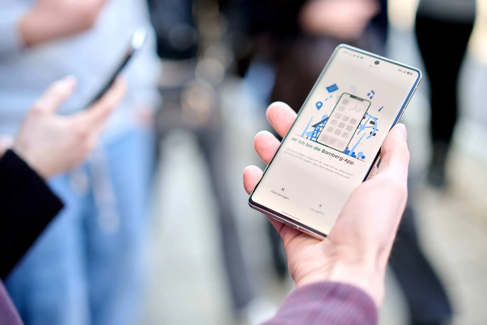 Ein Blick in die Bamberg-App