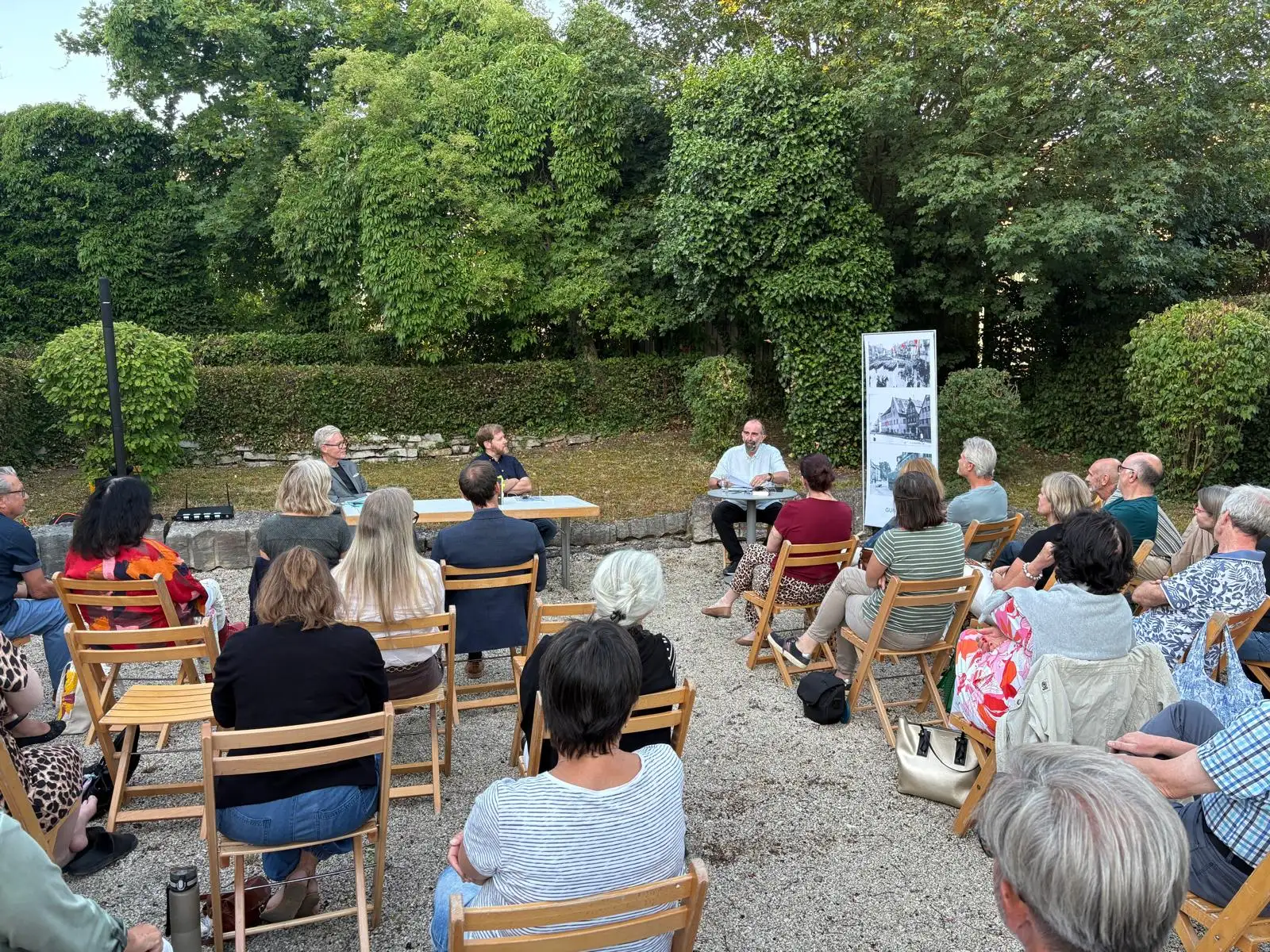 Literaturabend im Kastaniengarten in Gunzenhausen