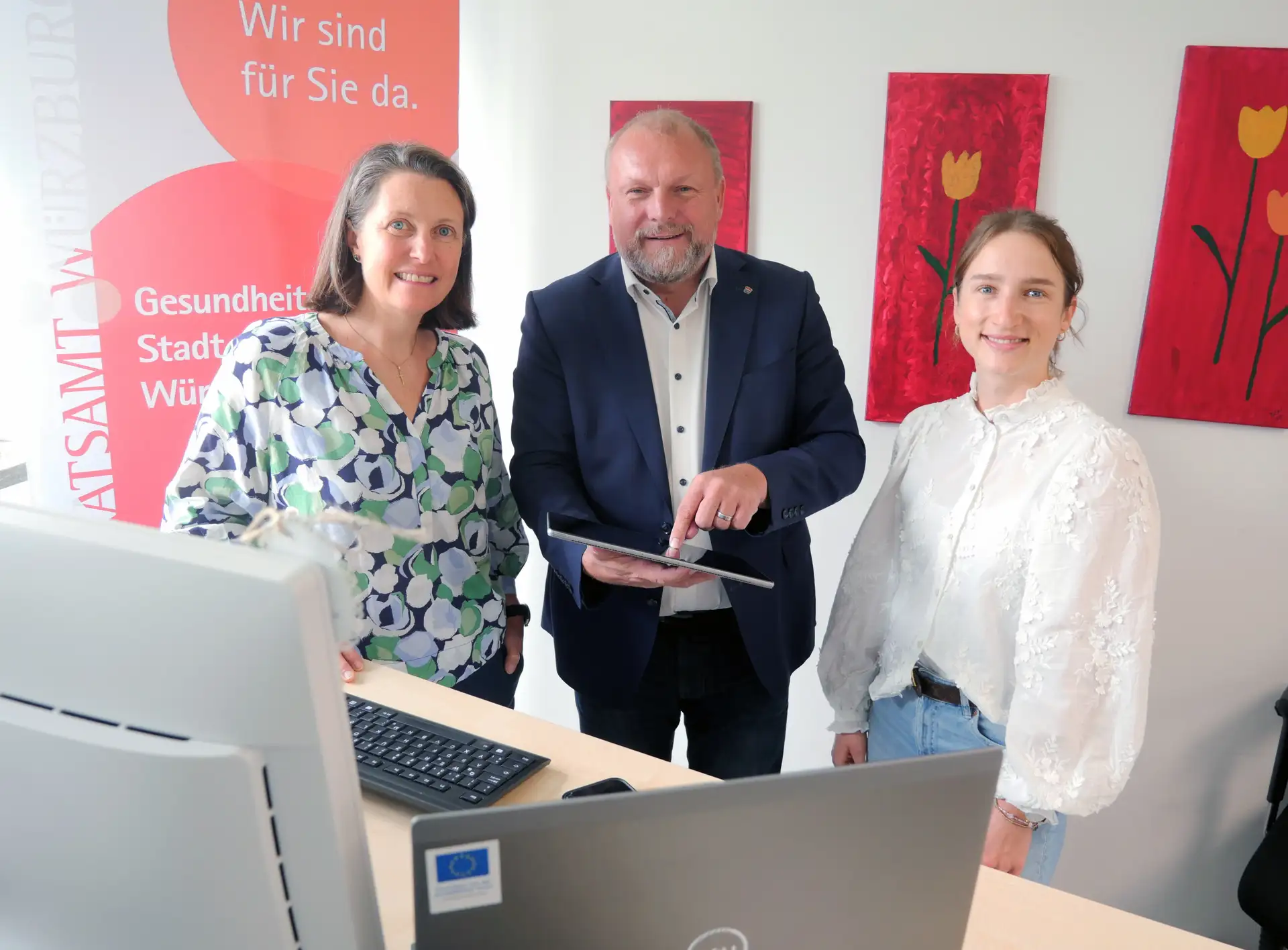 Seit November 2022 setzt das Gesundheitsamt für Stadt und Landkreis Würzburg, angesiedelt am Landratsamt Würzburg, Maßnahmen im Rahmen des Pakts für den Öffentlichen Gesundheitsdienst" um.