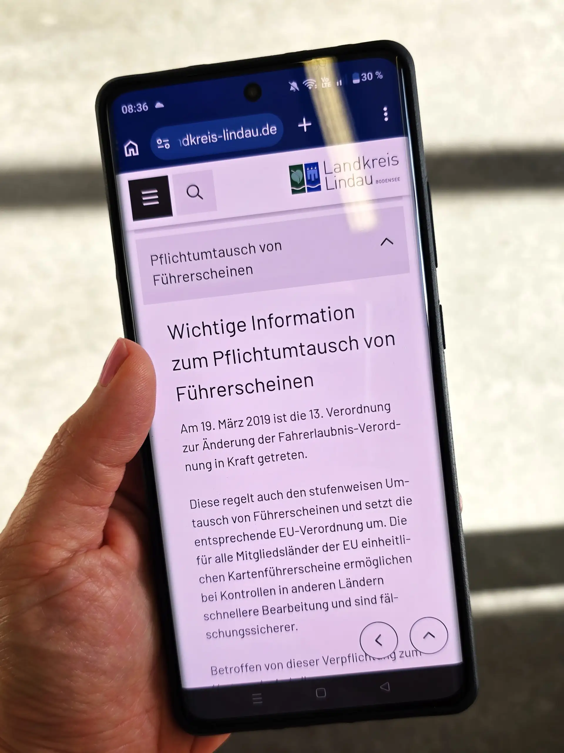 Führerscheindokumente aus 2002 bis 2004: Umtausch bis 19. Januar 2027