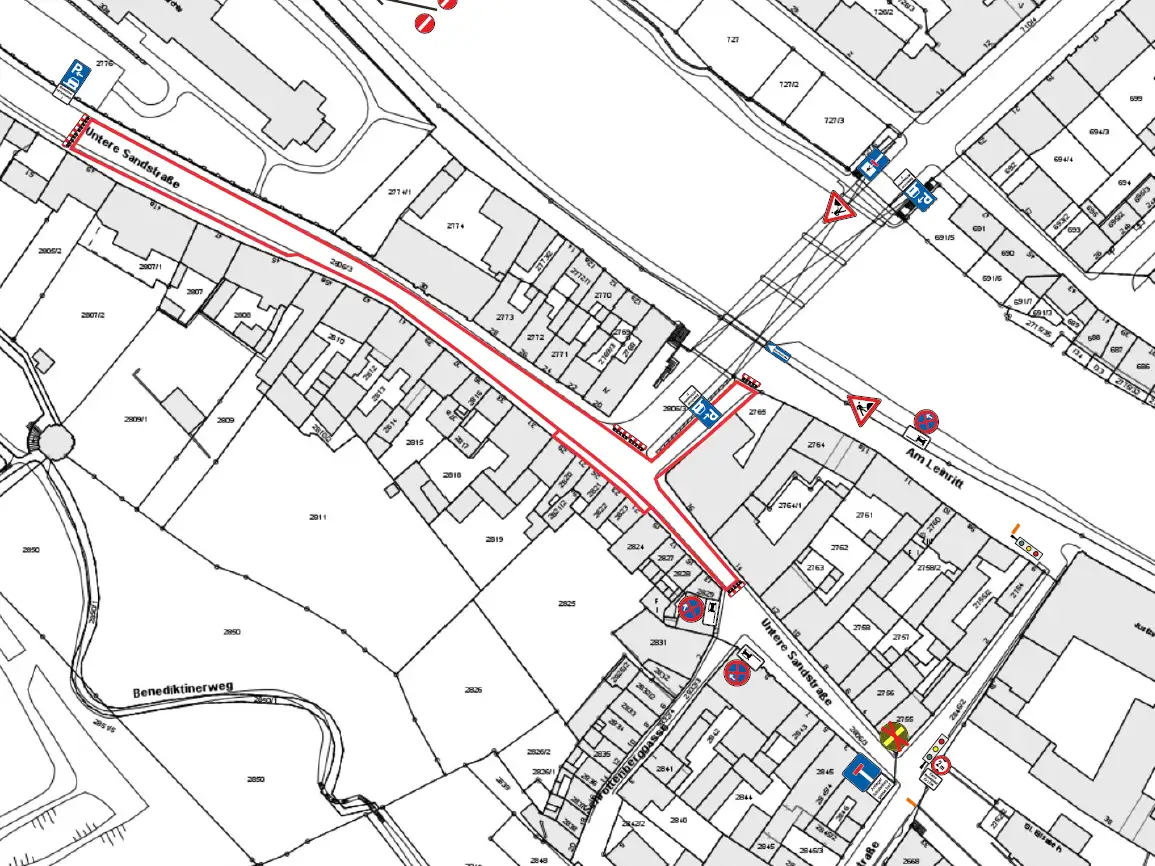 Umfassende Sanierung der Unteren Sandstraße an der Markusbrücke