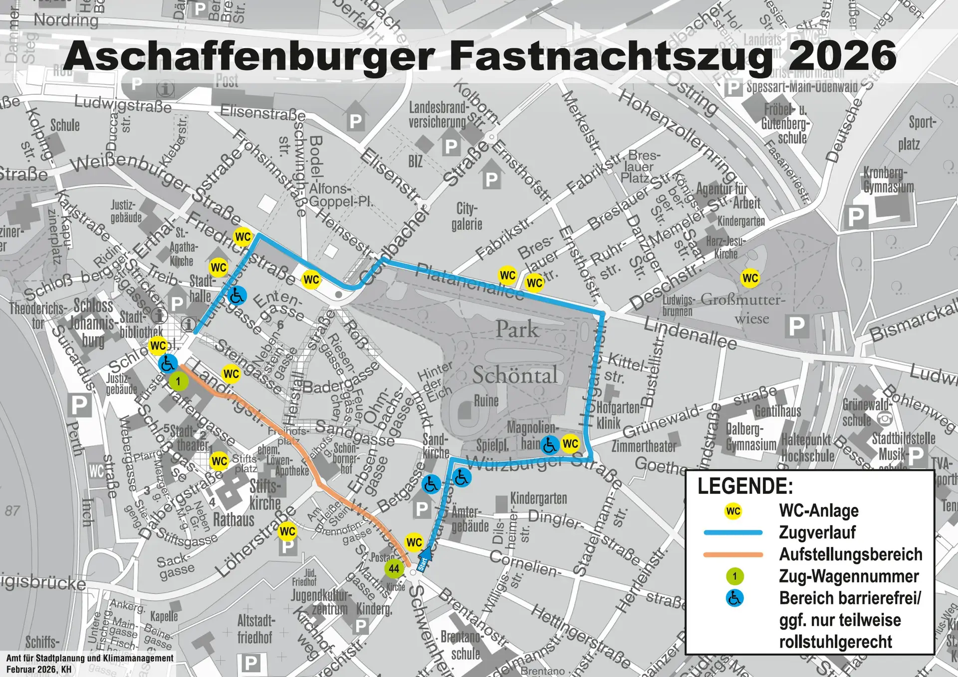 Aschaffenburg lädt zum barrierefreien Fastnachtszug