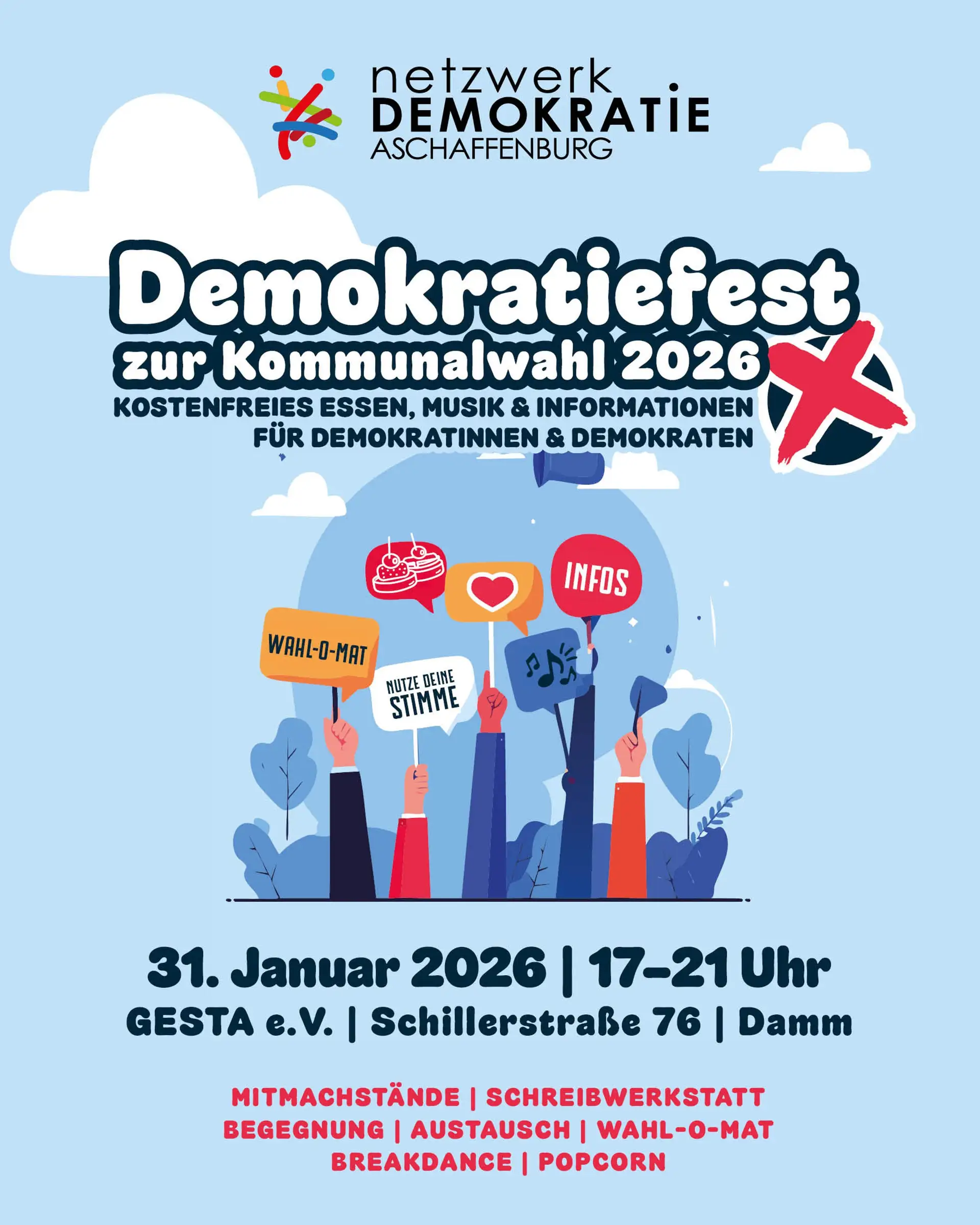 Demokratiefest in Damm: Mitbestimmen leicht gemacht