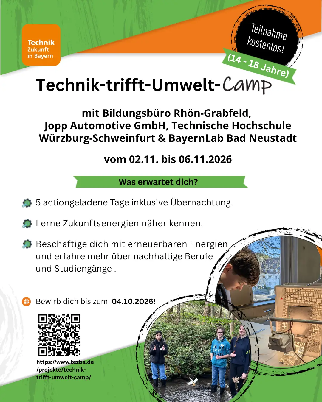 Grafik zum MINT-Camp in den Herbstferien 2026.