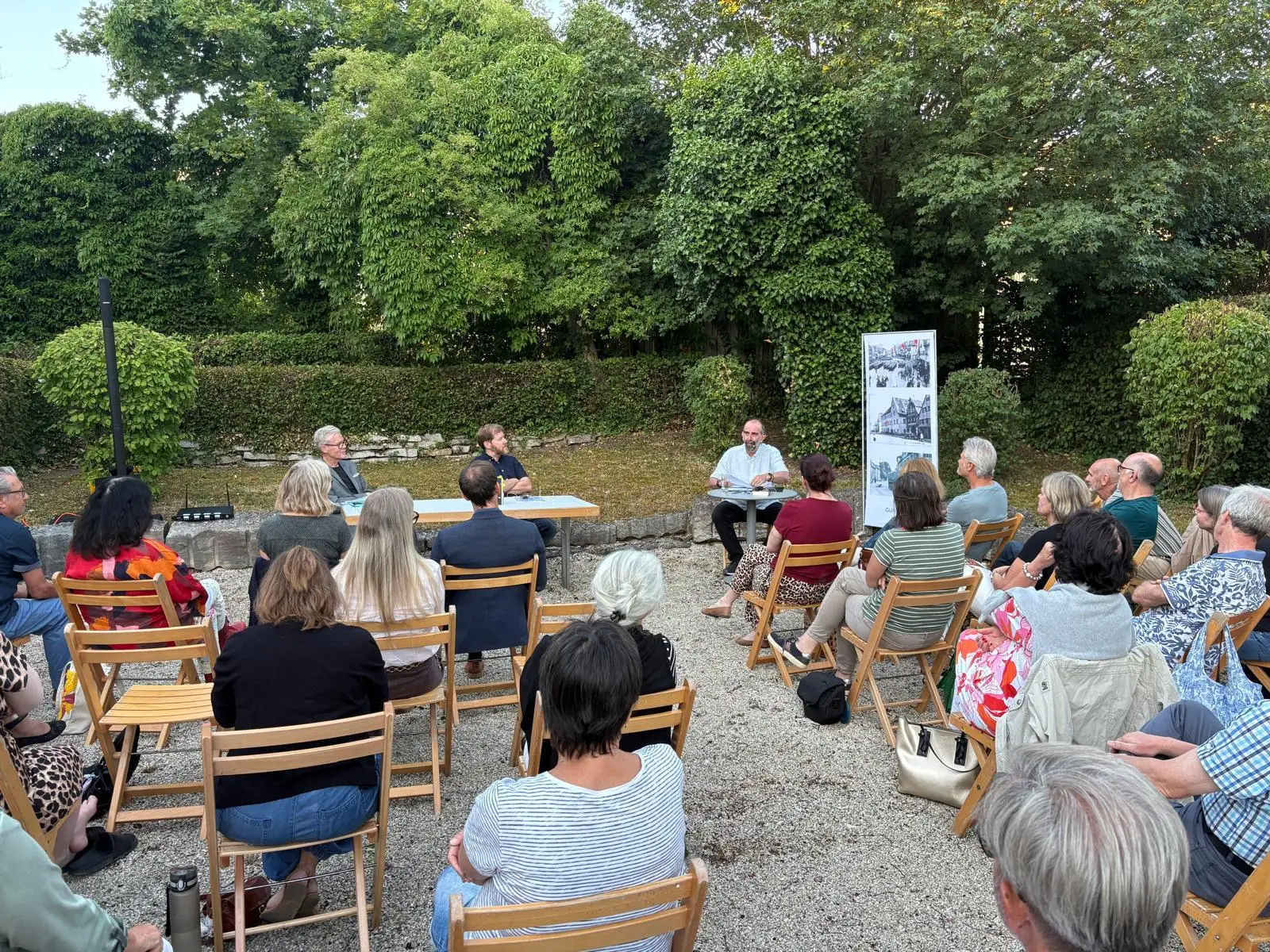 Literaturabend im Kastaniengarten in Gunzenhausen