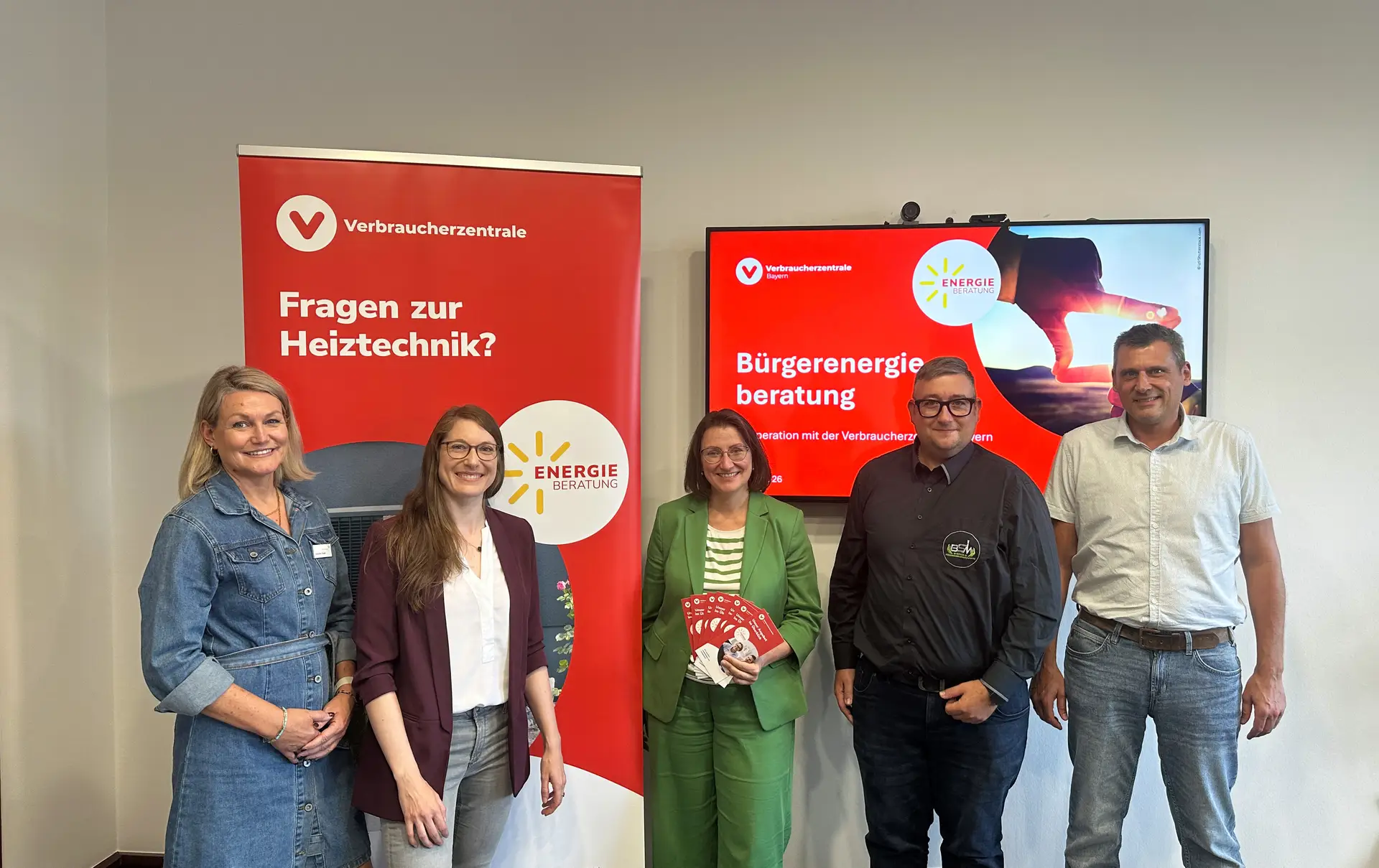 Freude über den erfolgreichen Start der Bürgerenergieberatung am Landratsamt Rhön-Grabfeld.